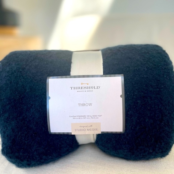 Studio McGee Navy throw - Picture 3 of 6